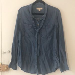 Michael Kors Soft Denim Blouse